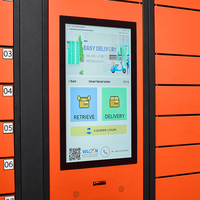 Casillero Electrónico Inteligente para Paquetes con RFID, Casillero de Entrega para Exteriores con Pago con Tarjeta de Crédito