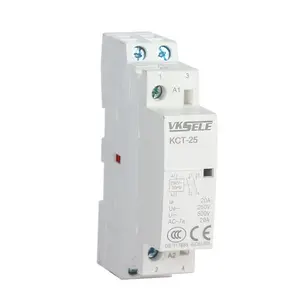 KCT-25-contactor magnético eléctrico para el hogar, controlador Modular monofásico de 25A, 2 polos, 12V, 24V, 48V, 110V, 220V, CA