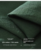 Chemise décontractée en coton et lin pour homme, style chinois, avec col mandarin et perles, manches longues, ample et respirante, pour le printemps/automne