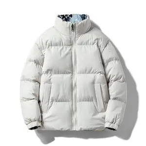 男士气泡衣定制商标可逆式双面冬季保暖外套