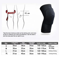 Genouillères antidérapantes en silicone, protection courte en polyester EVA, genouillères alvéolées pour le basketball et la course à pied