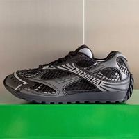 Chaussures de course de créateur pour femmes et hommes, baskets de luxe en cuir véritable avec semelle extérieure amortissante et bouton, style marche