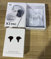 X3 Pro Earbud Kabel Lepas Pasang 3.5mm Dynamic Driver HiFi Bass Monitor untuk Musisi Olahraga Lari Grosir