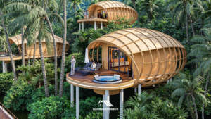 <span class=keywords><strong>Maison</strong></span> préfabriquée à ossature aluminium avec design tropical moderne, écologique et étanche, idéale pour la <span class=keywords><strong>location</strong></span> d'hôtels et de villas de vacances - Product Image 2