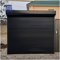 Porte à enroulement en aluminium prix usine, porte industrielle extérieure isolée, résistante au vent et antivol pour entrepôt