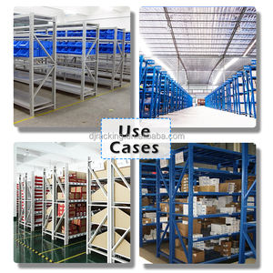 Nhà máy sản xuất chải thép 2 lớp boltless nhiệm vụ ánh sáng chống ăn mòn bảo vệ kho lưu trữ giá kệ 2000mm chiều dài - Product Image 3