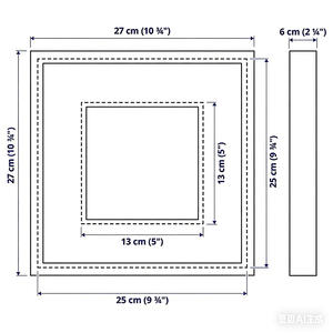 <span class=keywords><strong>IKEA</strong></span> Sannahe Marco de fotos grueso de 25x25 cm, marco de fotos tridimensional, marco de fotos para almacenamiento y exhibición - Product Image 4