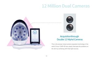 เครื่องวิเคราะห์ผิวหน้าและจมูกแบบพกพา2025เครื่อง3D พร้อมปลั๊ก EU/IT/jp/us/za - Product Image 5