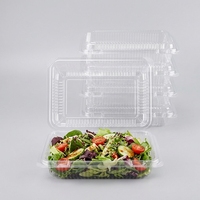 Contenitore in Plastica Trasparente a Conchiglia per Insalata, Torte, Biscotti, Dessert, Sushi, Sandwich, Hamburger, Imballaggio da Asporto