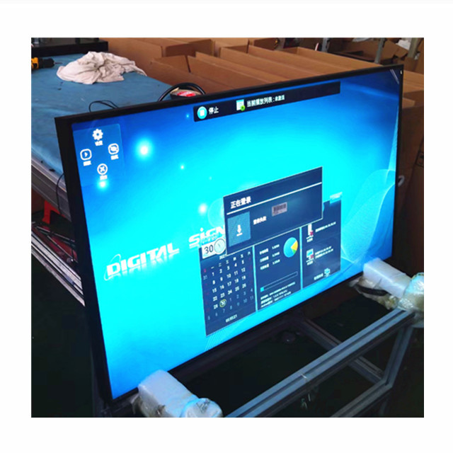 43 46 55 Inch 700 Nits 4K CCTV Industrial LCD Video Advertising Monitor New Speaker DVI