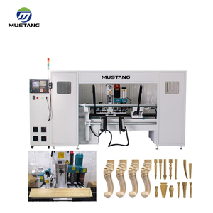 MT1220ราคาโรงงาน4แกน CNC ไม้คัดลอกศูนย์เครื่องกลึงสำหรับแกะสลักไม้ขา - Product Image 1