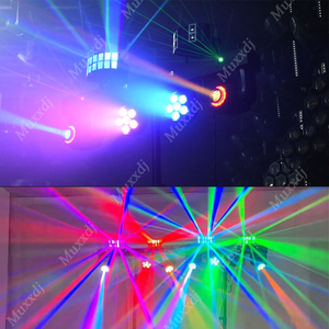 Professionele draagbare DJ-verlichting <span class=keywords><strong>Disco</strong></span> DJ-apparatuur Gig Bar 2 stuks 6x8W RGBW 4in1 LED Par Bar Stageverlichting met statief - Product Image 6
