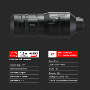 ชุดเครื่องสักโรตารี่ไร้สาย RCA พร้อมระบบจ่ายไฟ รองรับ SMP สำหรับงานสักลายมืออาชีพ - Product Image 6