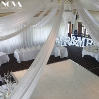 Scène de mariage NOVA, piste de danse blanche étoilée pour fête