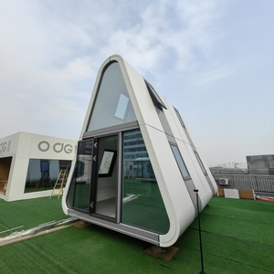 Cấu trúc nhỏ <span class=keywords><strong>cabin</strong></span>/Tiny nhà/một khung tam giác nhà Kit cho khách tam giác hình dạng thép hiện đại nhà tiền chế biệt thự - Product Image 6