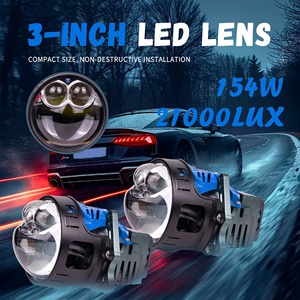 Lente de Proyector Bi-LED Chenlang de Fábrica, Súper Brillante, Haz Alto/Bajo, 156W, Láser Dual y Ventiladores, <span class=keywords><strong>3</strong></span> Pulgadas, AFS, RHD, LHD, Plano, Logotipo Personalizado - Product Image 2