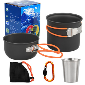 Juego <span class=keywords><strong>de</strong></span> Utensilios <span class=keywords><strong>de</strong></span> Cocina <span class=keywords><strong>de</strong></span> Aluminio para Camping, Portátil, Fácil <span class=keywords><strong>de</strong></span> Usar, Duradero, con Revestimiento <span class=keywords><strong>de</strong></span> <span class=keywords><strong>Titanio</strong></span>, 16 Piezas, con Olla, Tazón y Taza, con Logotipo Personalizado - Product Image 6