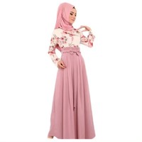 Abaya de l'Aïd Tunique Musulmane Turque Robe Longue Dubaï Caftan Marocain Abaya Femme Musulmane