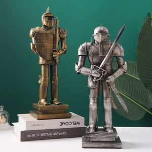 Yeni uluslararası senkron listelenen ofis dekorasyon gümüş demir zırh modeli ev ofis dükkanı Pub dekoratif Metal Model zırh - Product Image 2