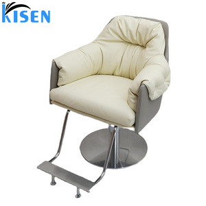 Sillón de Peluquería Kisen Moderno, Pequeño, Negro, para Salón de Belleza, Barbería, Estación de Peluquería, Muebles de Salón - Product Image 1