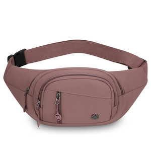 Women's Waist <b>Bag</b> Nylon Multi Layer Zipper Water Resistant Casual Everyday Use Orange - Product Image 5