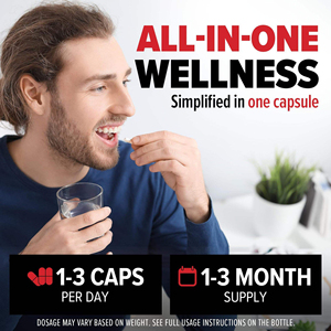 10 capsules de compléments alimentaires multivitaminés, non-OGM, sans gluten, pour soutenir le système immunitaire et fournir de l'énergie, capsules de vitamines - Product Image 3