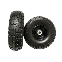 Roues pleines en mousse PU 4.10/3.50-4, pneus anti-crevaison sans air, roulements centraux 5/8, pour chariot à main et brouette