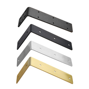 Support d'étagère perforé en métal à 90 degrés pour fixation murale - Product Image 2