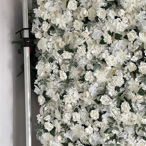 Hoa Hồng Nhân Tạo tường với lá cuộn lên Hoa Tường Backdrop đám cưới Nhà Bên trang trí - Product Image 5