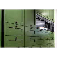 Ensemble d'armoires de cuisine en bois massif de luxe moderne, meubles pour la maison, armoires de cuisine modulaires Shaker personnalisées