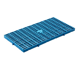 Panel de Rejilla para Piso de Plástico 1006B Azul Rey, Impermeable, Encajable, Tapete para Pasillos de Almacén, Forma Rectangular - Product Image 4