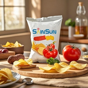 Custom Printed Snack Food Plastic Bags Resealable Plastic Potato Chips Crisp Packaging Bag <b>Material</b> - Product Image 2
