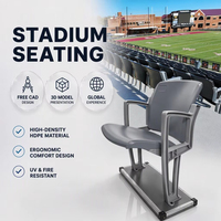 Sièges pliants de stade, chaises inclinables pour gradins, sièges pliables pour terrasses de spectateurs pour sites sportifs