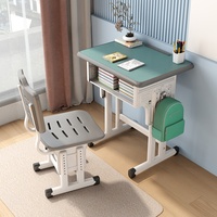 Ensemble de bureau et de chaises pour enfants d'étude moderne à prix abordable ensemble table d'étude et chaises