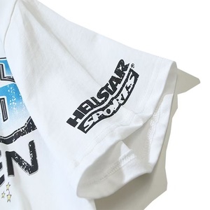 เสื้อยืดแขนสั้นพิมพ์ลายตัวอักษร Hell Beauty Star สไตล์เรโทรแนวสตรีทแฟชั่นหลวมๆ สำหรับผู้ชายและผู้หญิง ผ้าฝ้ายแท้ ใส่สบายในฤดูร้อน - Product Image 4