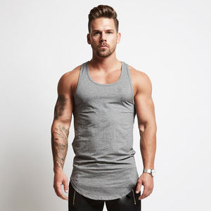 Nouveaux designs 2025 – Débardeur de sport décontracté pour homme, personnalisable avec logo, couleur unie, haute qualité, séchage rapide, respirant, en Spandex/Coton - Product Image 2