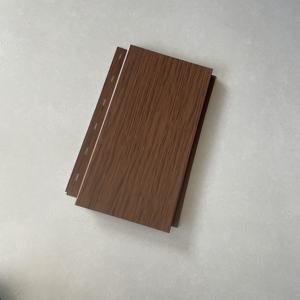 Nouveau revêtement de mur extérieur de conception de prix d'<span class=keywords><strong>usine</strong></span> noir/blanc/revêtement en métal de grain de <span class=keywords><strong>bois</strong></span> - Product Image 5