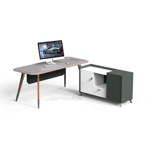 Segretario di lusso piccolo ufficio Ceo tavolo Design moderno Workstation nuovo modello scrivania da ufficio con gambe in metallo mobili per la vendita - Product Image 5