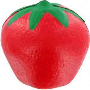 High Quality Custom Strawberry PU Promotional Stress <b>Ball</b> with Customized Color and Shape - Product Image 5