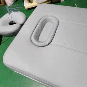 เตียงสปาไฟฟ้าหรูหราสไตล์<span class=keywords><strong>ไทย</strong></span>สมัยใหม่ พร้อมที่นอนทำความร้อน 4 มอเตอร์ ปรับพนักพิง/พนักวางขาได้ โครงไม้ สำหรับร้านเสริมสวย - Product Image 6