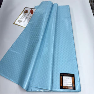 Véritable <span class=keywords><strong>Bazin</strong></span> Riche Tissu Coton Paillettes Tissu pour Chemise Homme - Product Image 4