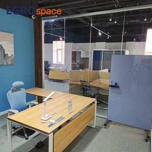 Egrospace văn phòng kính hiện đại hệ thống tiêu chuẩn Kích thước bảng gỗ vật liệu nhôm trong nhà <span class=keywords><strong>Modular</strong></span> phân vùng tường - Product Image 1