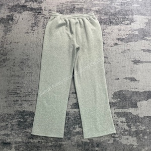 MP698 High-End Custom Pure Cotton 100% Designer Casual Fleece Stick hose Solid Grey Farbe Jogging hose Wide-Leg Herren hose - Product Image 2