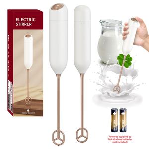 Nouveau Mini mousseur à lait de Style américain à piles en plastique automatique fouet électrique Matcha mousse mélangeur boissons café - Product Image 6