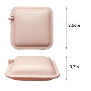 Ruban à mesurer miniature en gros 1,5 m, cadeau promotionnel, en cuir PU, carré, personnalisé avec logo sur mesure - Product Image 4