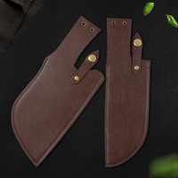 Étui en cuir PU pour couteau de boucher, protection pour couteau de cuisine avec couteau de 8 pouces avec boucle ronde