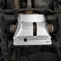 Plaque de protection de réservoir de carburant en alliage d'aluminium et de magnésium renforcé FK de 8 mm pour Nissan Patrol Y61/Y62 Armada SILVERY