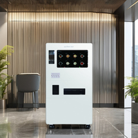 Funspace Smart Robot Kiosque Commercial Automatique Chocolat Chaud Café Distributeur Automatique En Plastique Coin Jeton QR Code Systèmes De Paiement