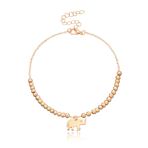 Nueva joyería de moda con cuentas <span class=keywords><strong>tobillera</strong></span> <span class=keywords><strong>pie</strong></span> joyería probóscide elefante colgante <span class=keywords><strong>tobillera</strong></span> para mujer - Product Image 6