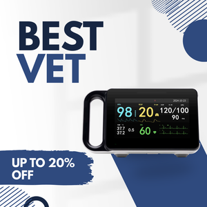 病院用患者モニター バイタルサインモニター PM12B 犬猫用、7インチタッチスクリーン <span class=keywords><strong>ECG</strong></span> SPO2 NIBP TEMP RESP ペット麻酔用 - Product Image 5